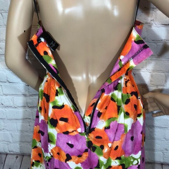 Moda International Colorful Mod Lowcut Sundress 4 - Picture 10 of 16